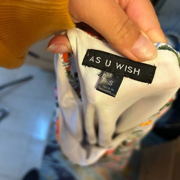 As U Wish Floral Bell Sleeve Shift Dress - Picture 3 of 5